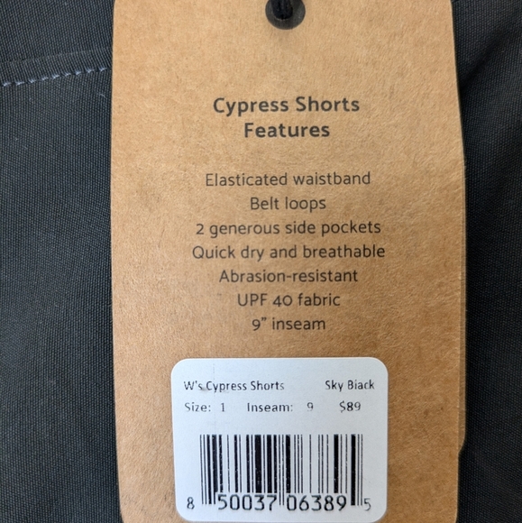 NWT Alpine Parrot Black Cypress Hiking Shorts sz 1X Outdoor Gorpcore - Picture 9 of 9